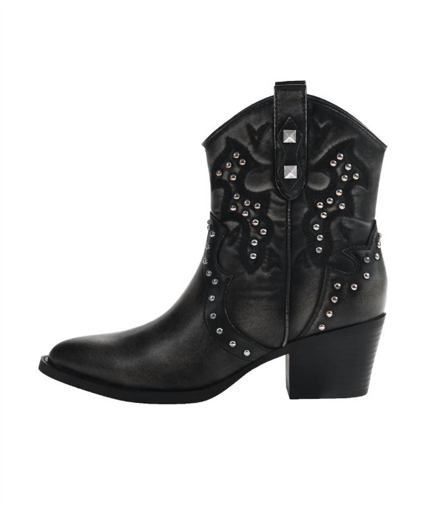 CHINESE LAUNDRY Women's Nowhere Burnished Boots in black - women's shoe - detail view