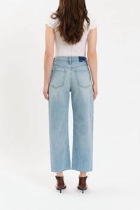 DAZE Westward Barrel Leg Jeans in pulse - women's jeans - detail view