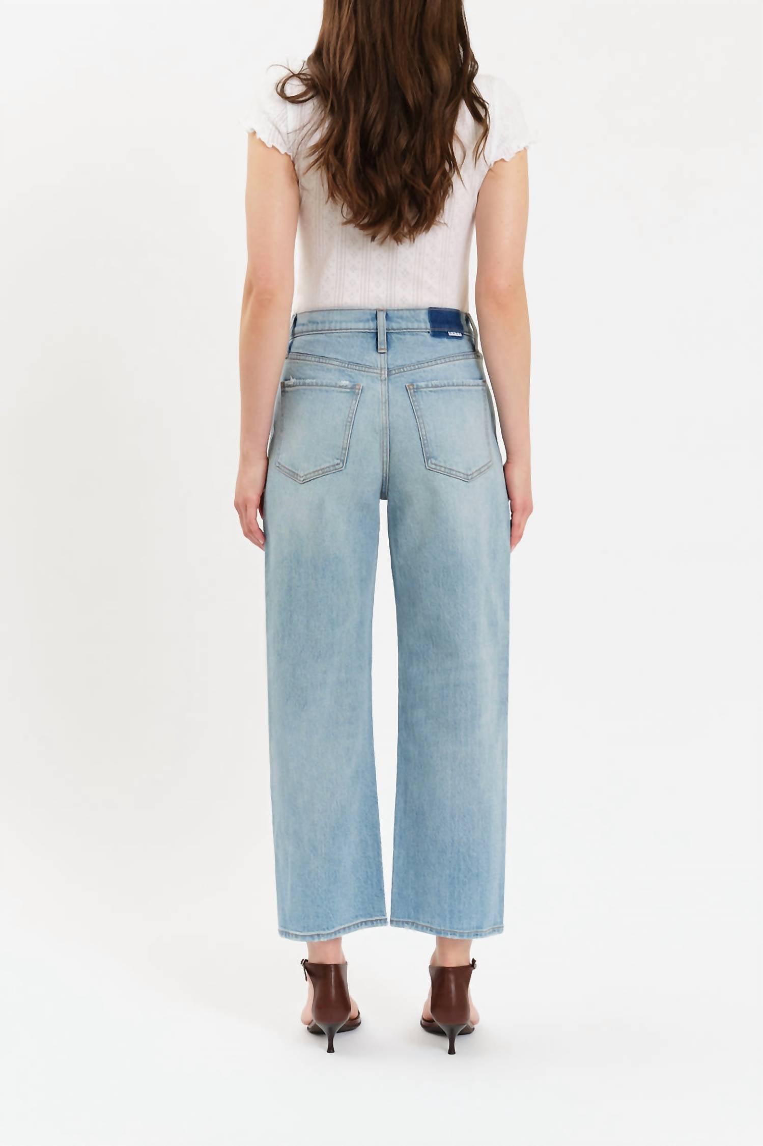 DAZE Westward Barrel Leg Jeans in pulse - women's jeans - detail view