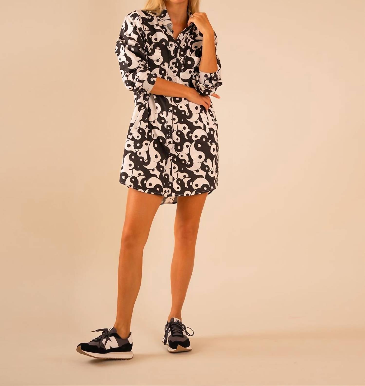 Care Tucker - Preslie Poplin Shirt Dress - Yin Yang
