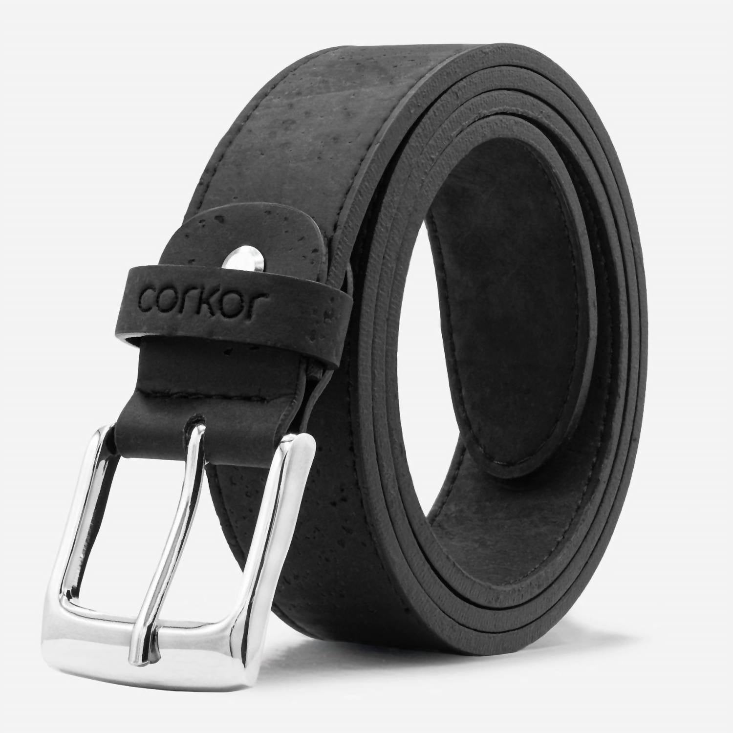 Corkor Men's Cork Belt in black - men's accessory