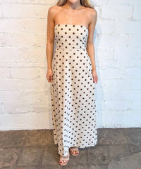Adeline - Vivian Polka Dot Maxi Dress