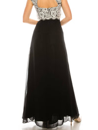 Aidan Mattox - Embellished Lace Top Evening Dress
