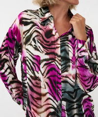 Esqualo - Zofia Zebra Print Blouse