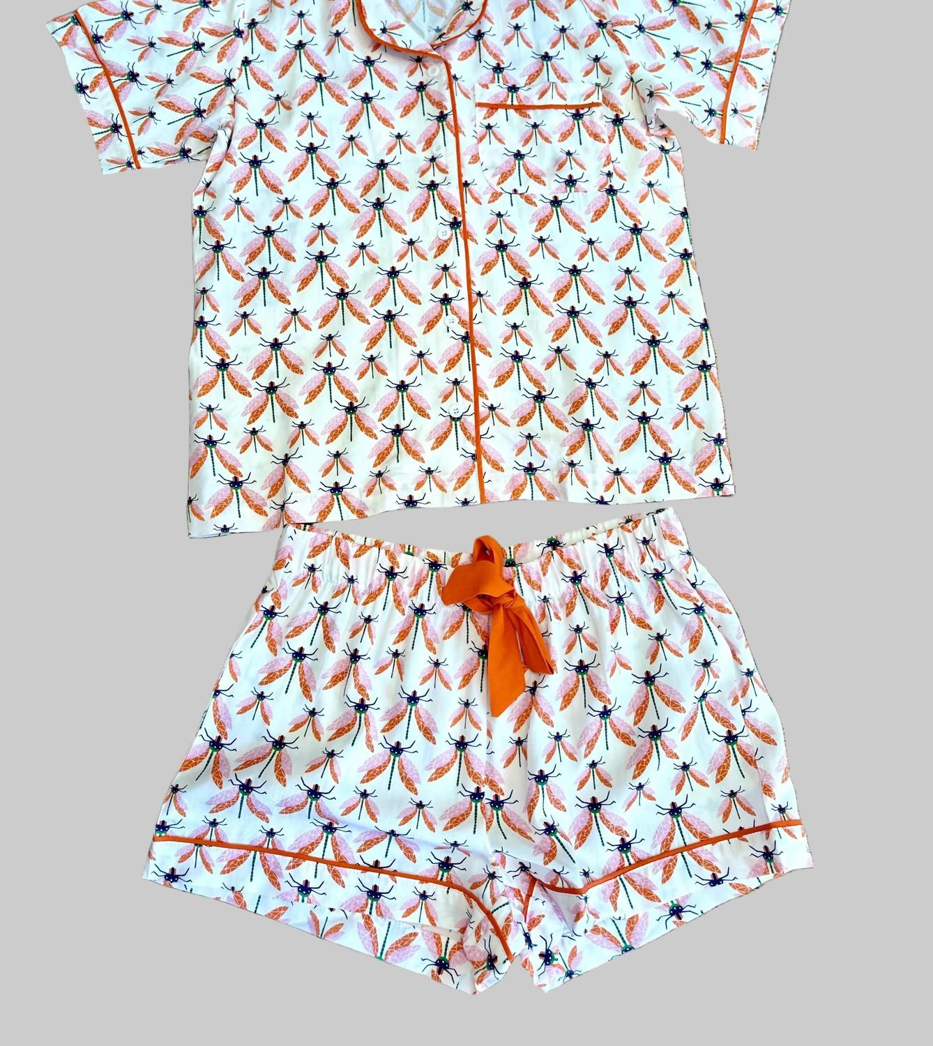 Katie Kime - Dragonfly Pajama Shorts Set