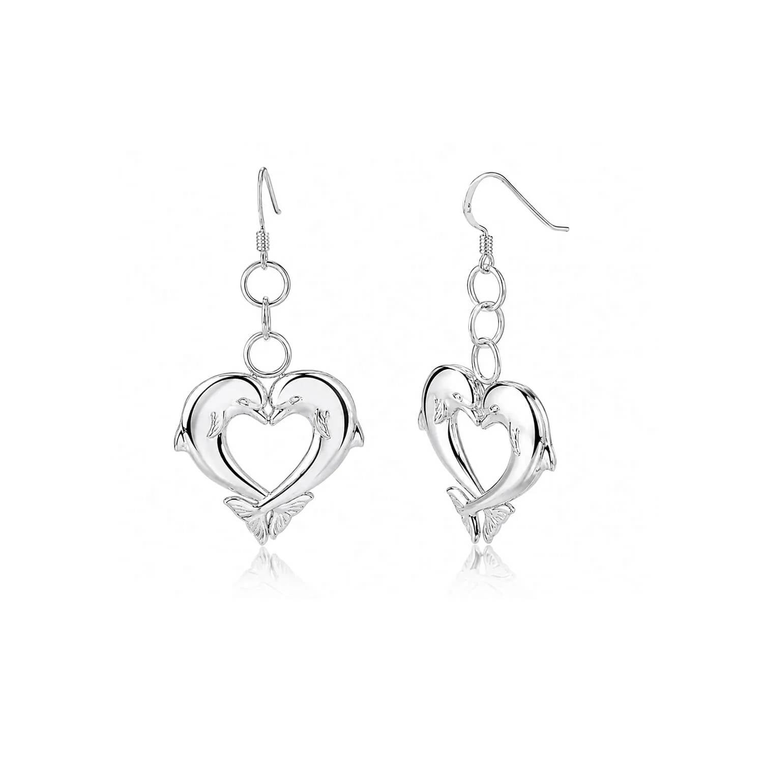 Gold & Honey - Women's Dolphin Dangle Earrings