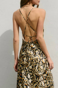 Dress Forum - Abstract Animal Cross Back Maxi Dress