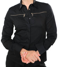 Oblique Creations - Zipper Enchantment Collared Blouse