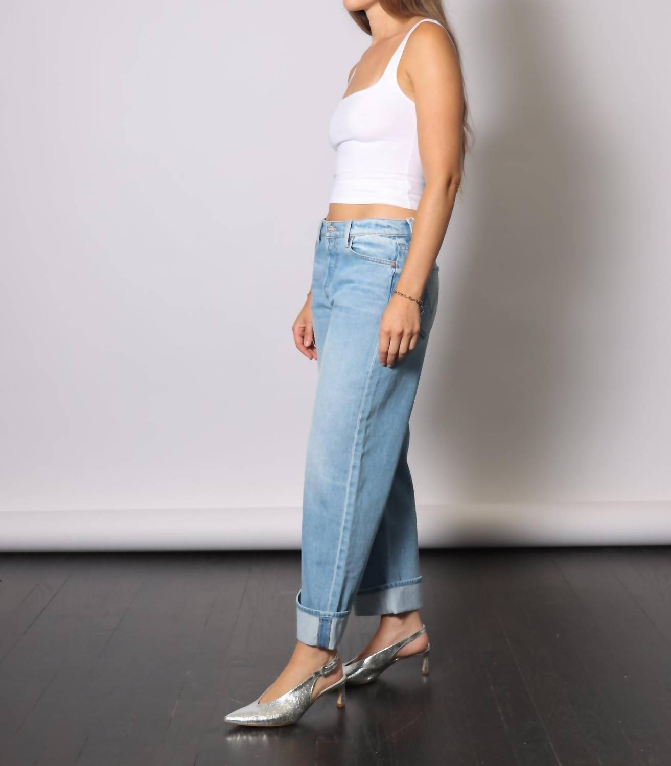 GIL RODRIGUEZ Matisse Scooped Tank Top in white - women's tank top - view 4
