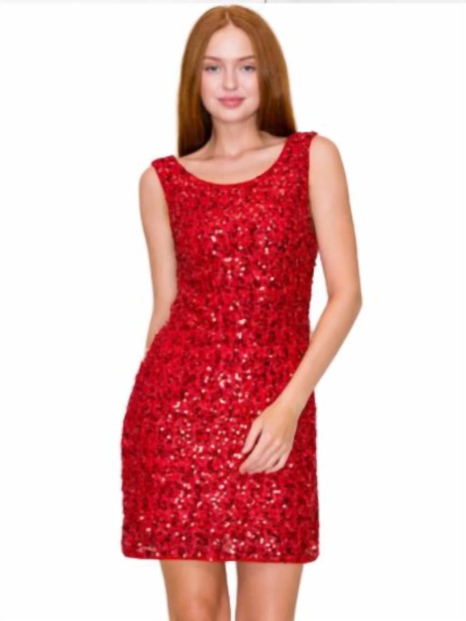 B.Right - Sequin Embellished Mini Dress