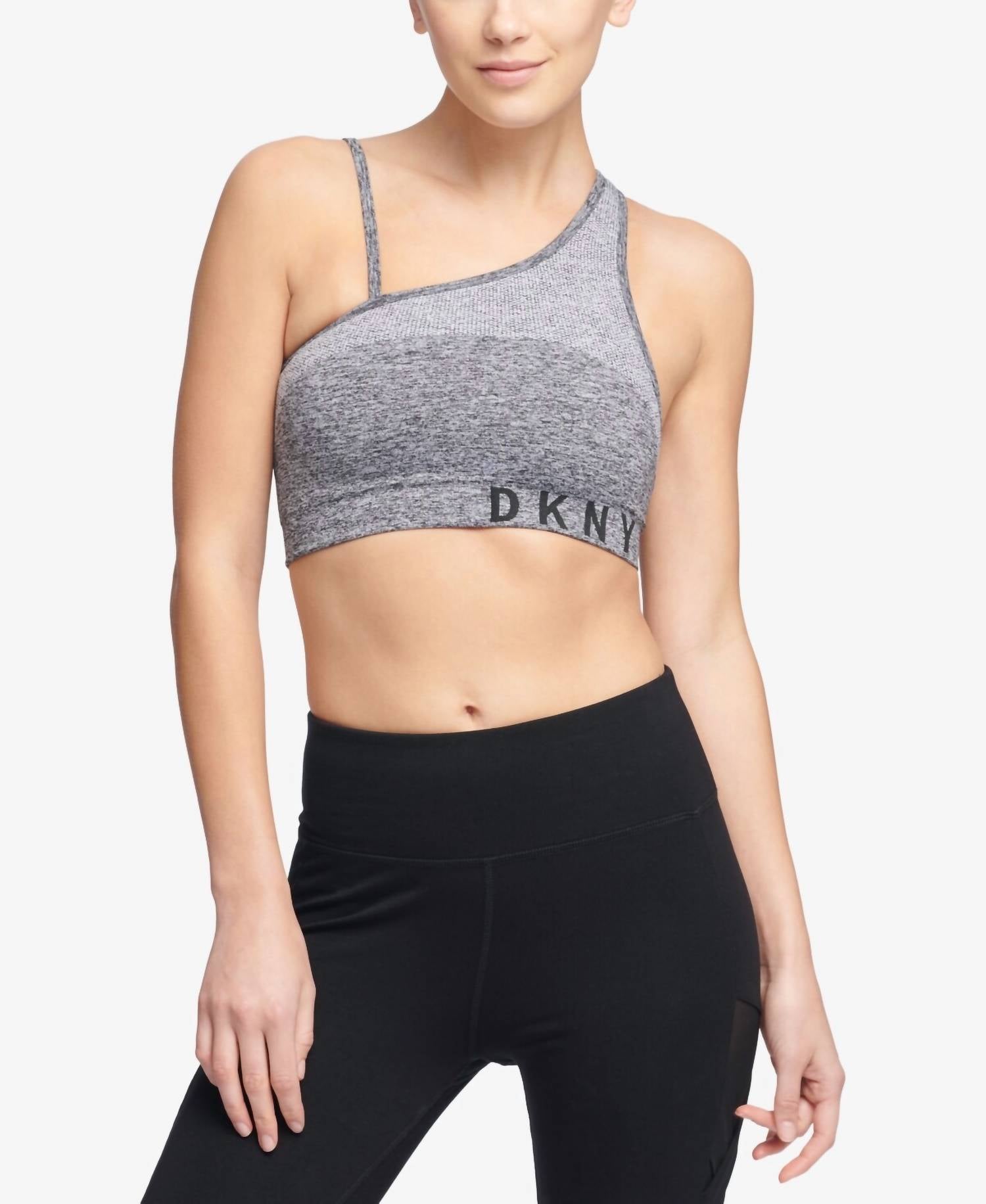 Dkny - Asymmetrical Strappy Back Low Impact Sports Bra