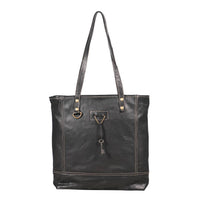 Myra Bag - Women's Slim Recycled Leather Tote Bag