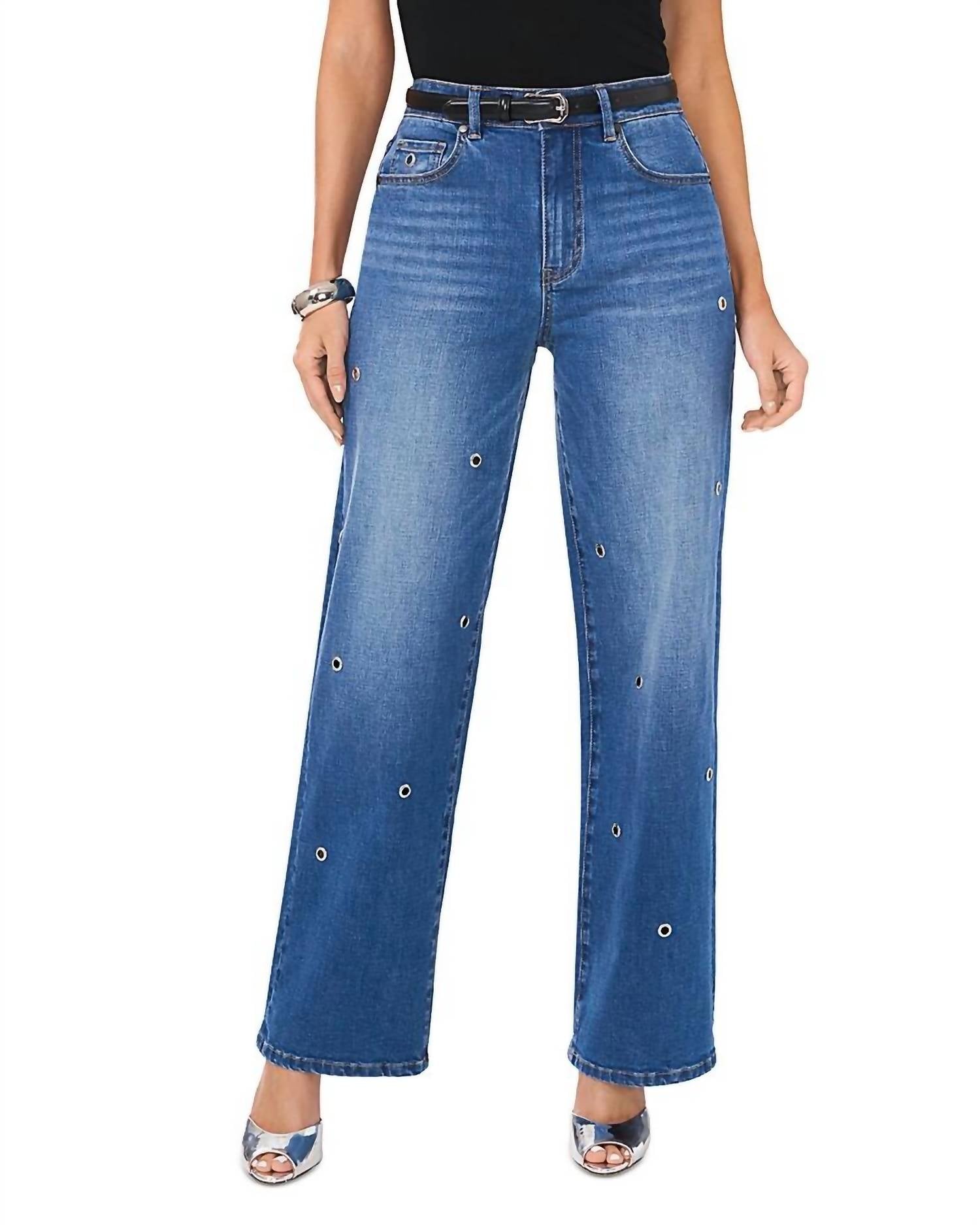 Vince Camuto - Grommet High Rise Straight Jeans