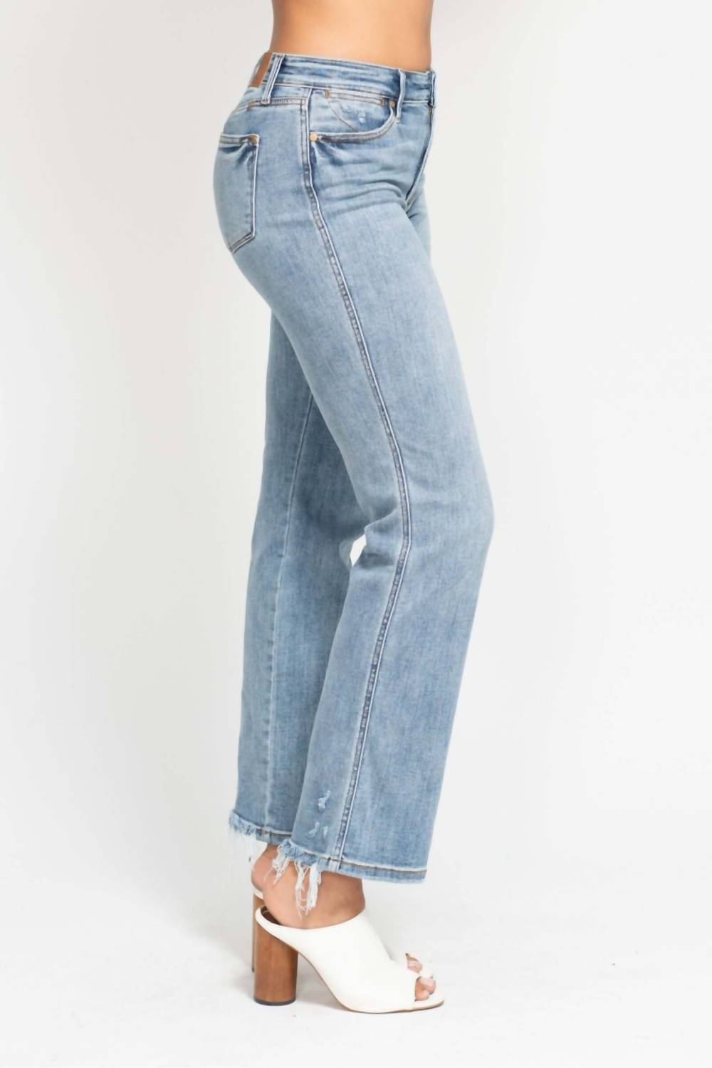 Judy Blue - Mid Rise Cell Phone Pocket Dad Jean