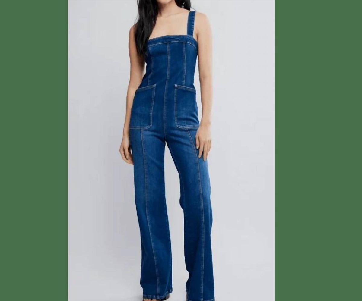 Free People - Women's Suns Out Bootcut Erica Jeans Jumpsuit