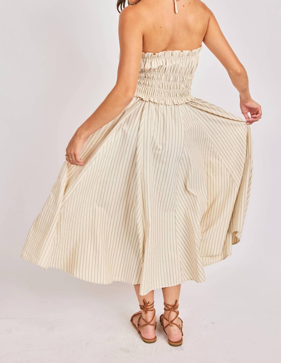 Sadie & Sage - Classic Beauty Striped Midi Dress