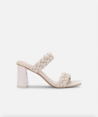Dolce Vita Women's Paily Braided Block Heels in ivory stella - women's heels - view 4