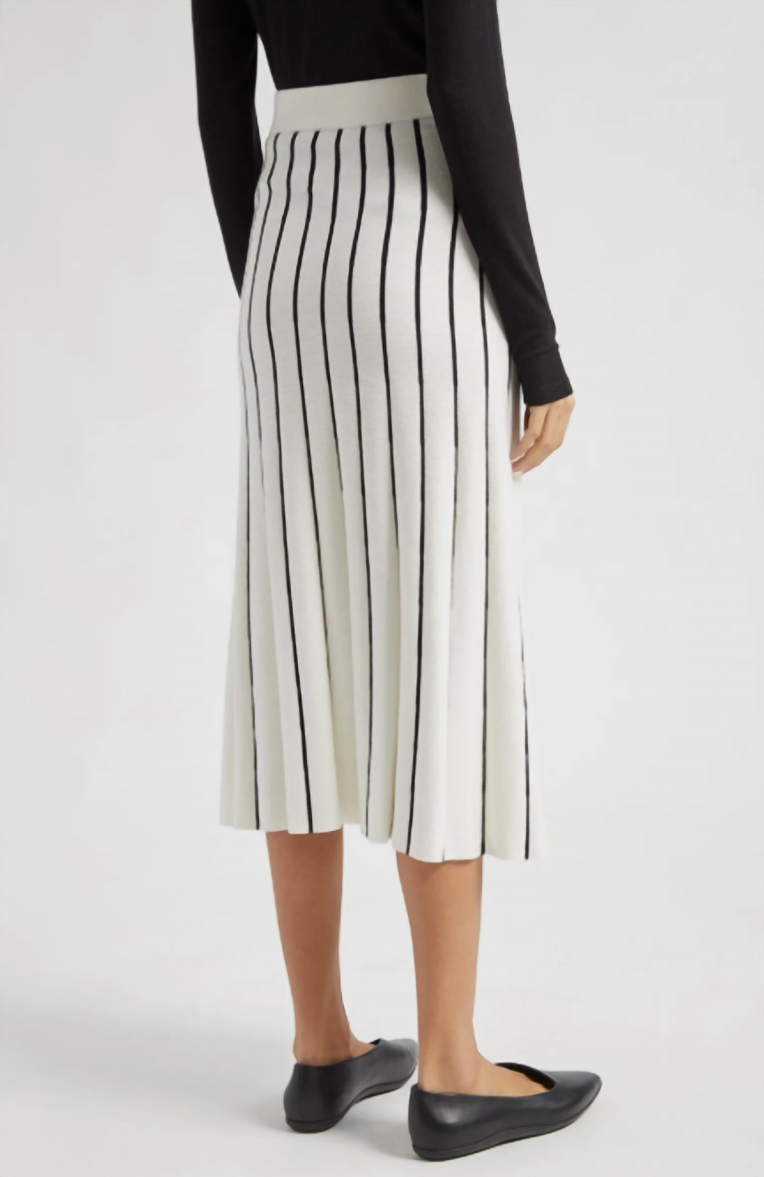 Atm - Mixed Stripe Skirt