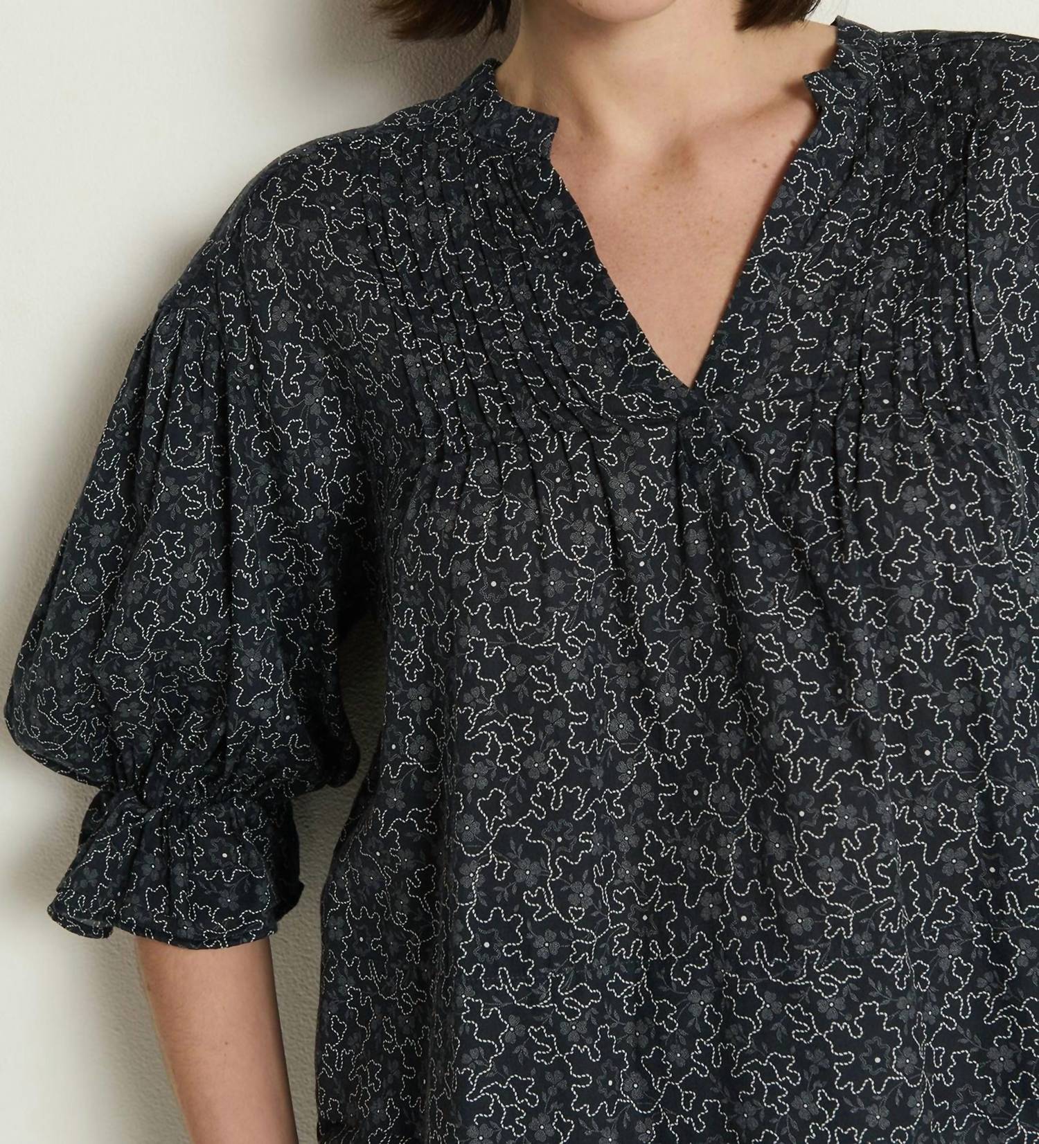 Nation Ltd - Scarlet Pintuck Blouse