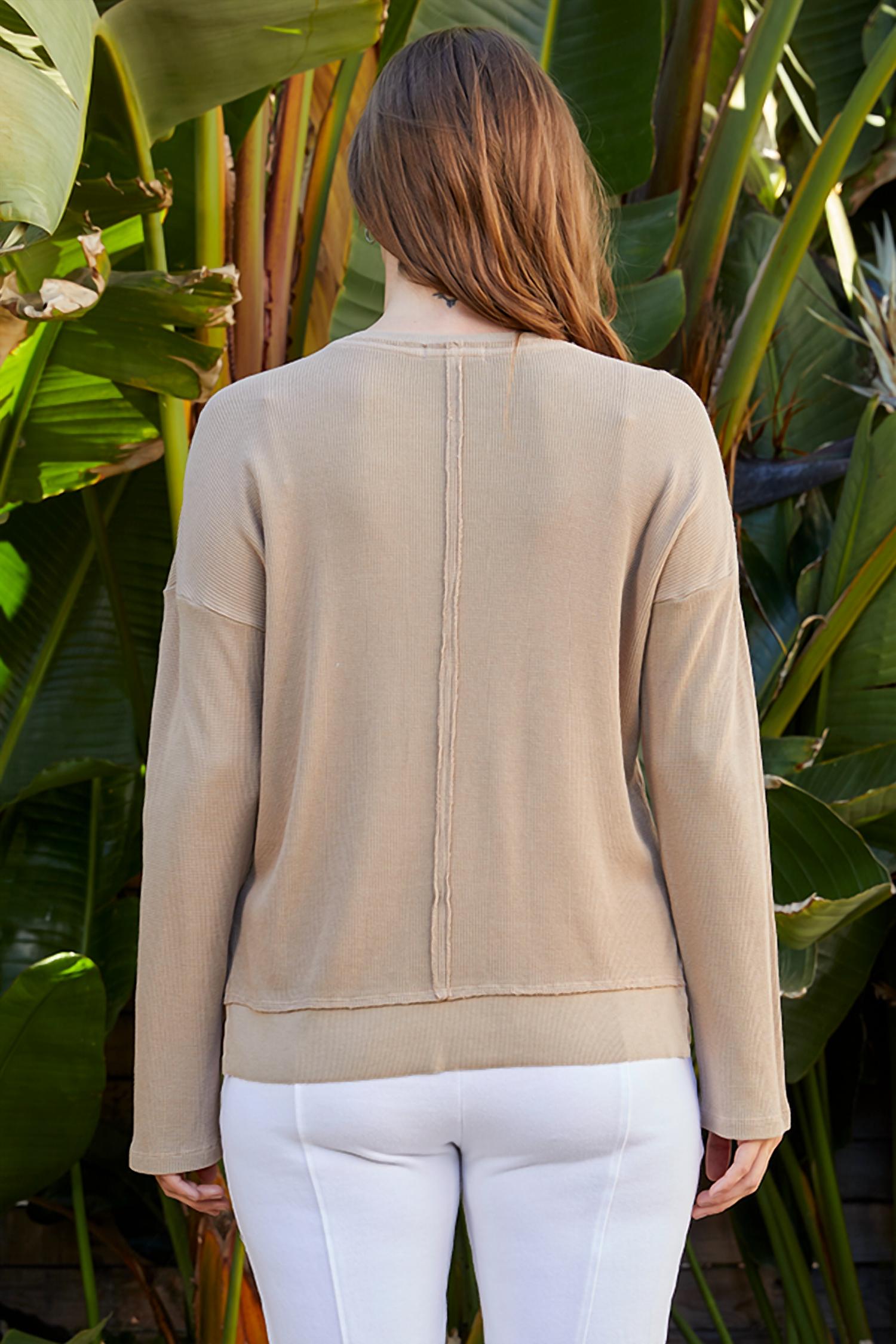 Mododoc - Longsleeve Crew Neck Boxy Top