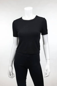 Crown Jewel - Women's Luxx Cropped Crew Neck Short Sleeve Tee