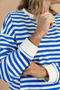 Wishlist - Traci Striped Oversized Sweatshirt