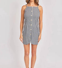 Sadie & Sage - Mustang Gingham Button Mini Dress