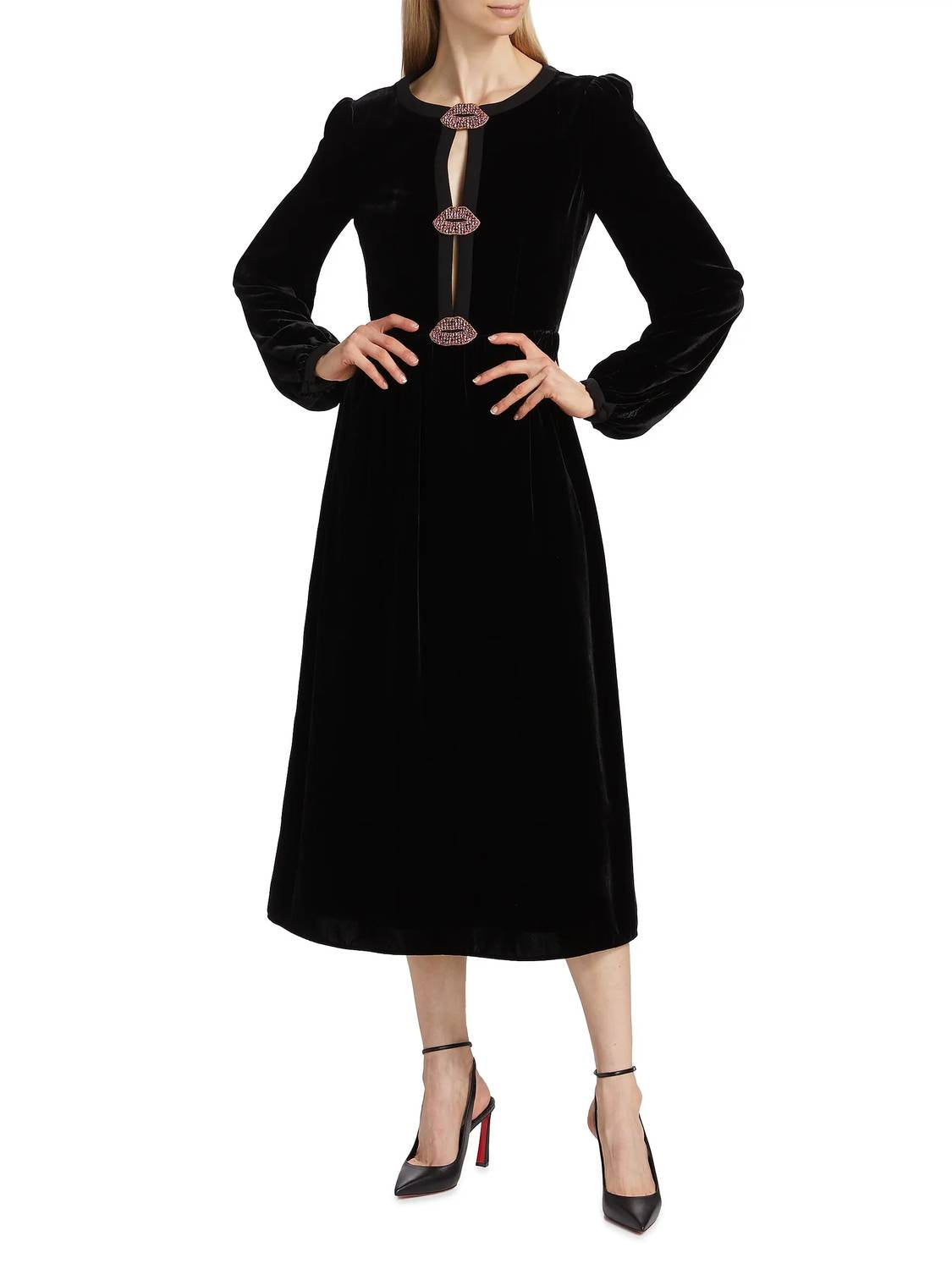 Saloni - Camille Bows Dress
