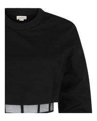 Alexander Mcqueen - Layered Cropped Sweatshirt