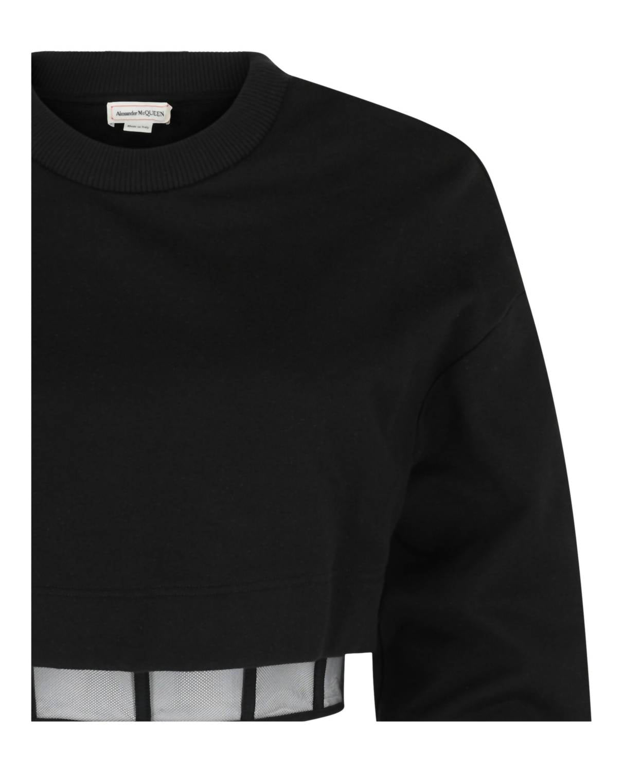 Alexander Mcqueen - Layered Cropped Sweatshirt