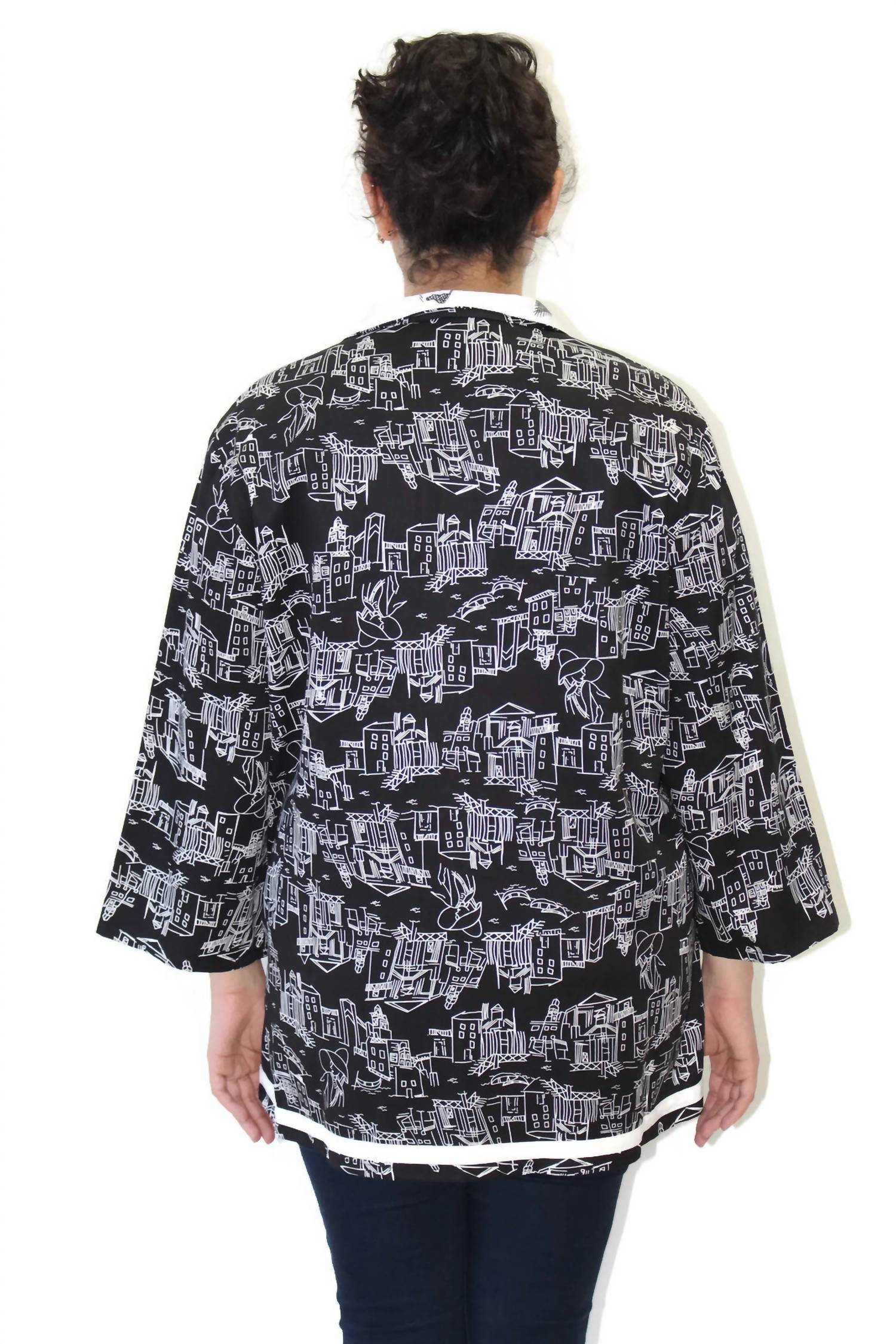 Colors By Caribe - Contrast Trim Top -plus