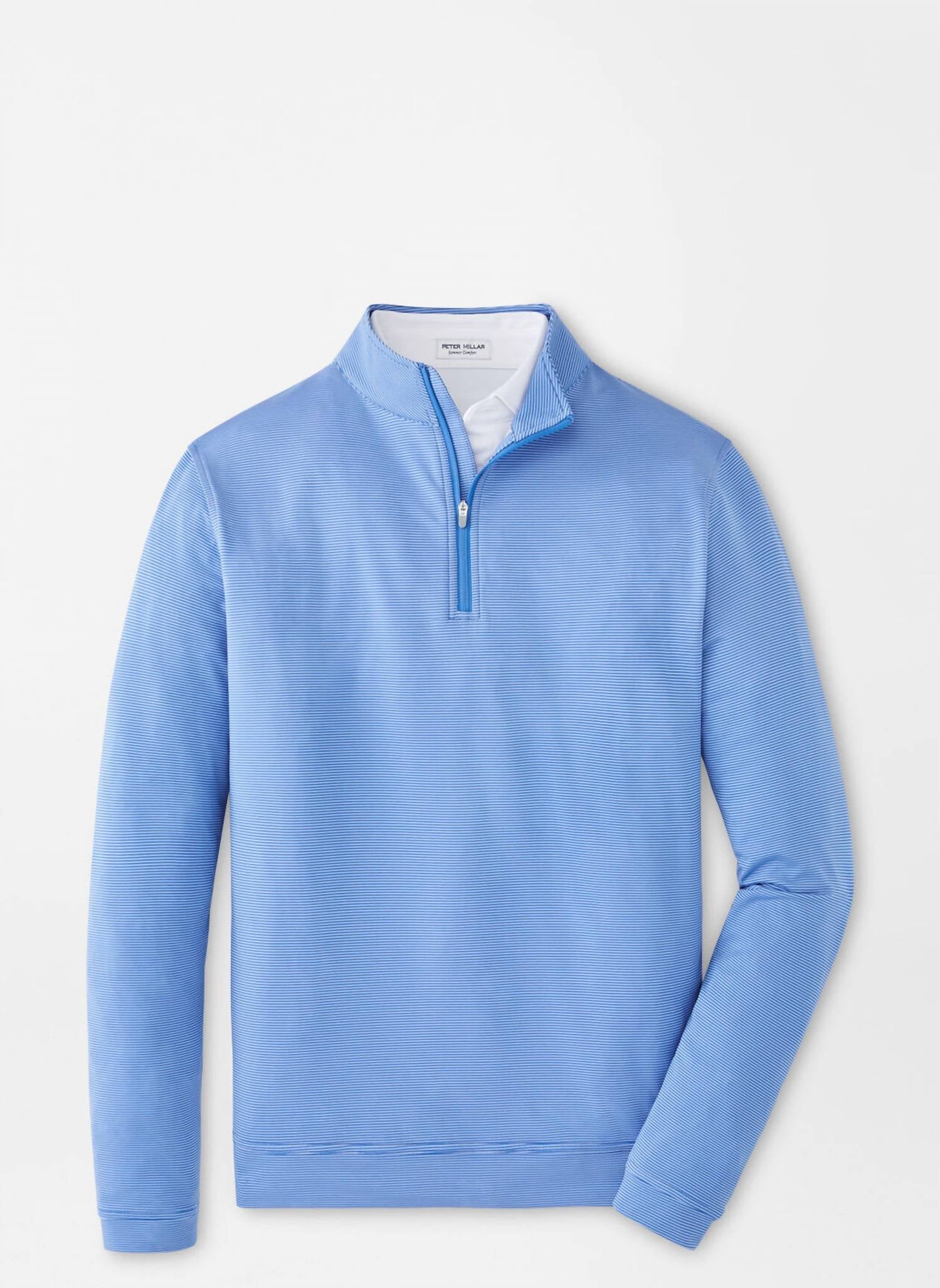 Peter Millar - Perth Sugar Stripe Performance Quarter Zip