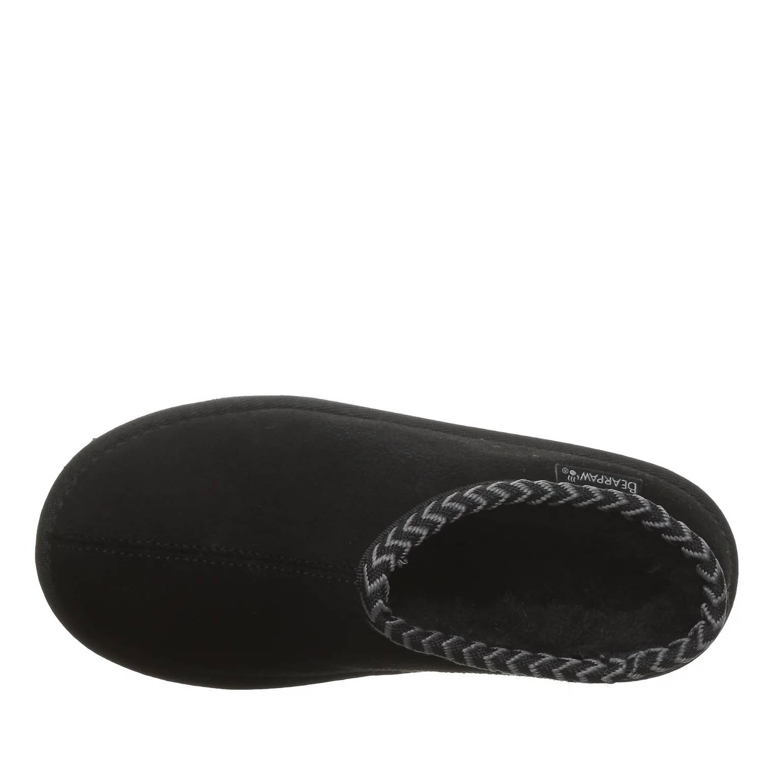BEARPAW Women's Tabitha Slippers in black - women's shoe - alternate view