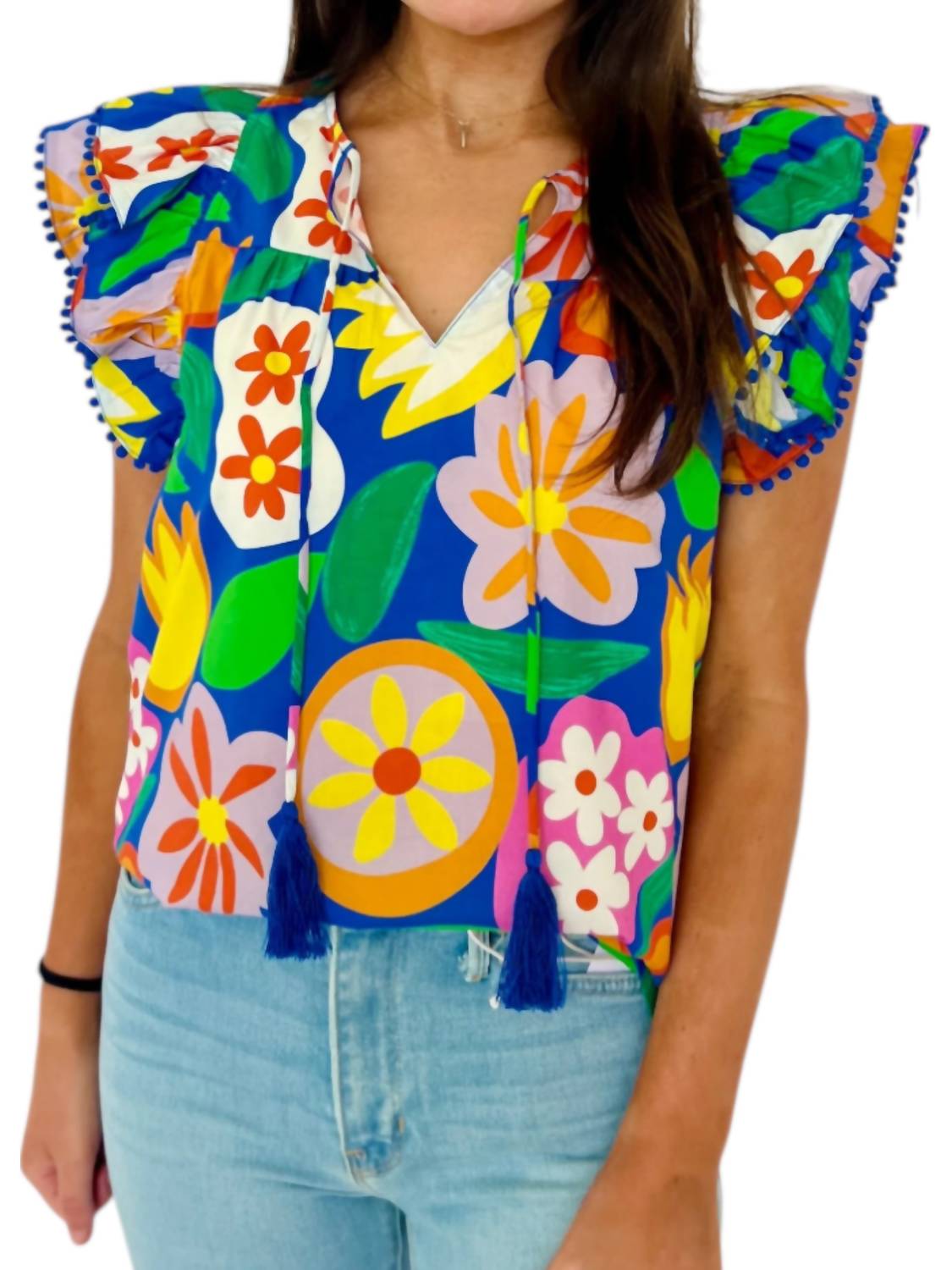 Joy Joy - Miley V Neck Top