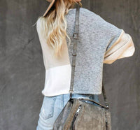 Lily Clothing - Color Block Knit Sweater
