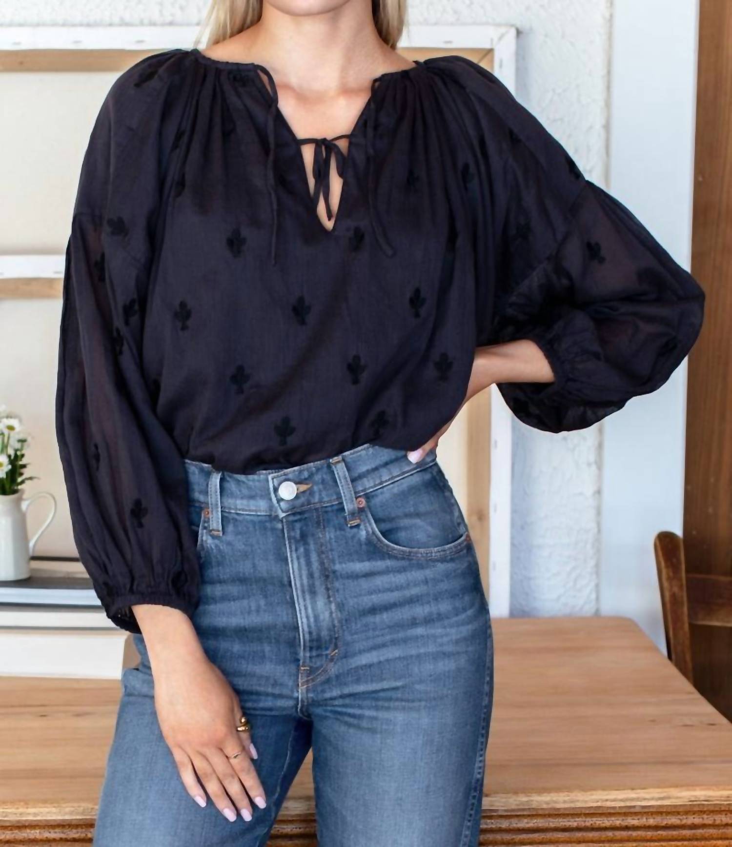 Emerson Fry - Folk embroidered Top
