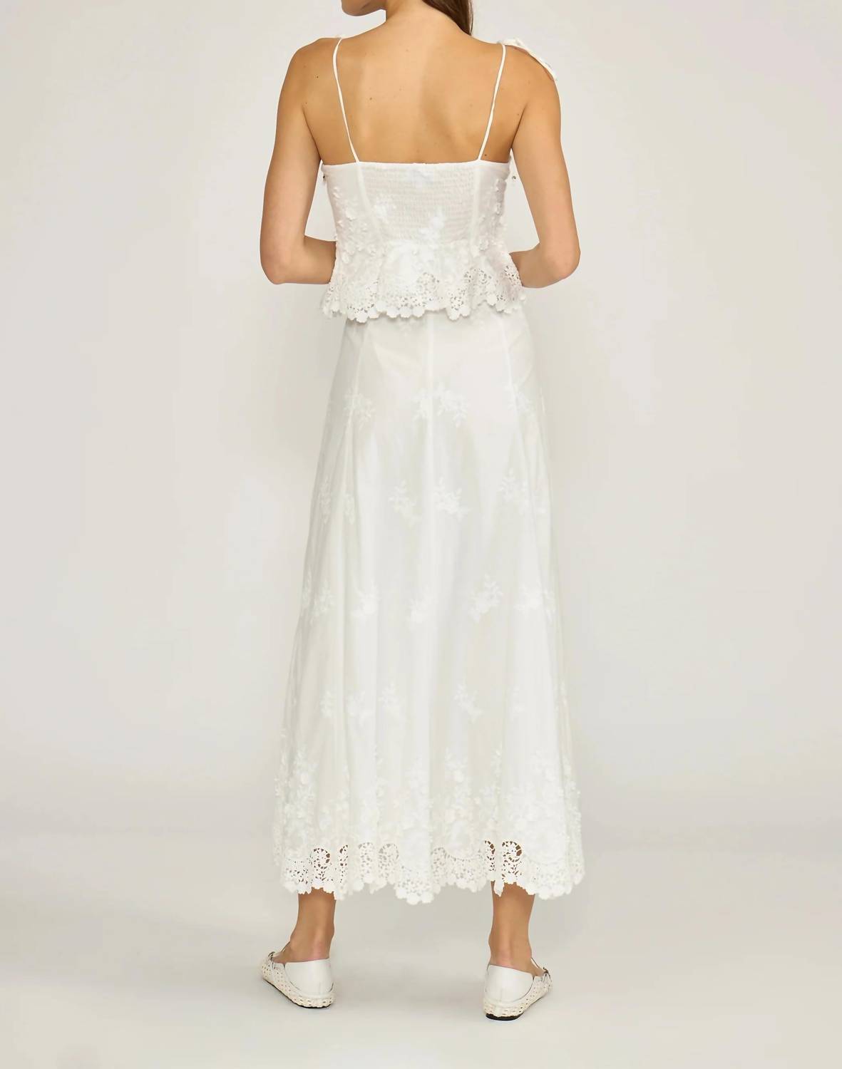 Lucy Paris - Jolene Eyelet Maxi Skirt