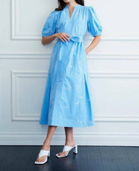 Ciebon - Shirly Embroidered Midi Dress