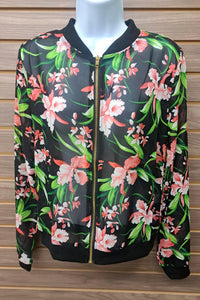 Day & Night - Women's Floral Zip Up See Thru Jacket