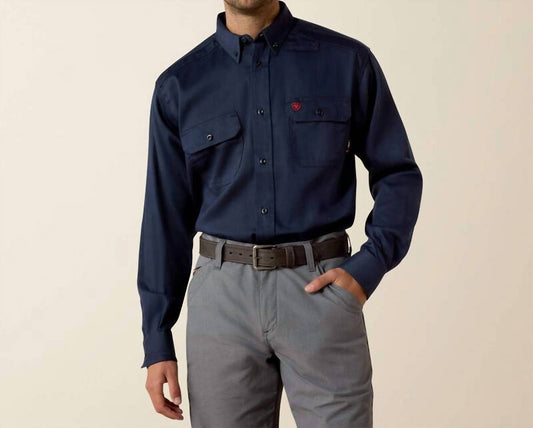 Ariat - Flame Resistant Solid Button Work Shirt - Regular