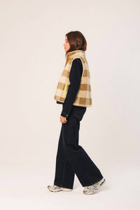 Indi & Cold - Teddy Plaid Vest