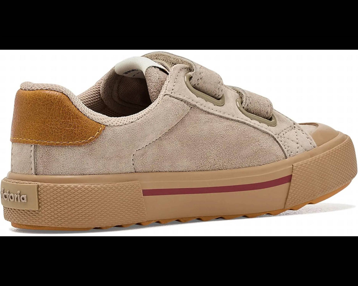 Victoria - Kid's Tribu Wide Fit Split Leather & Contrast Sneakers