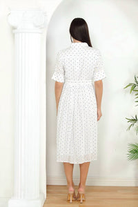 Zero Degrees Celsius - Waist Belt Shirt Dress