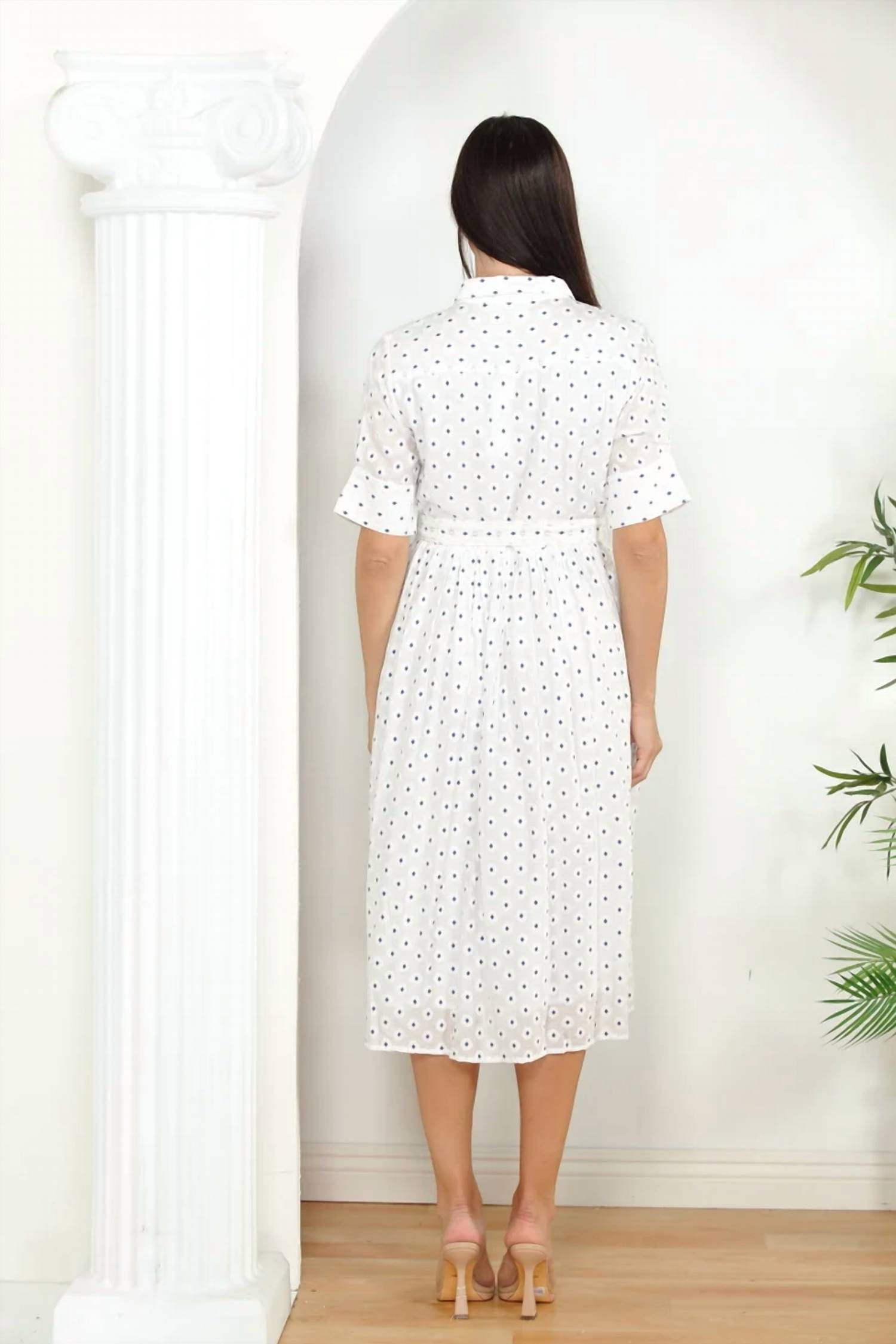 Zero Degrees Celsius - Waist Belt Shirt Dress