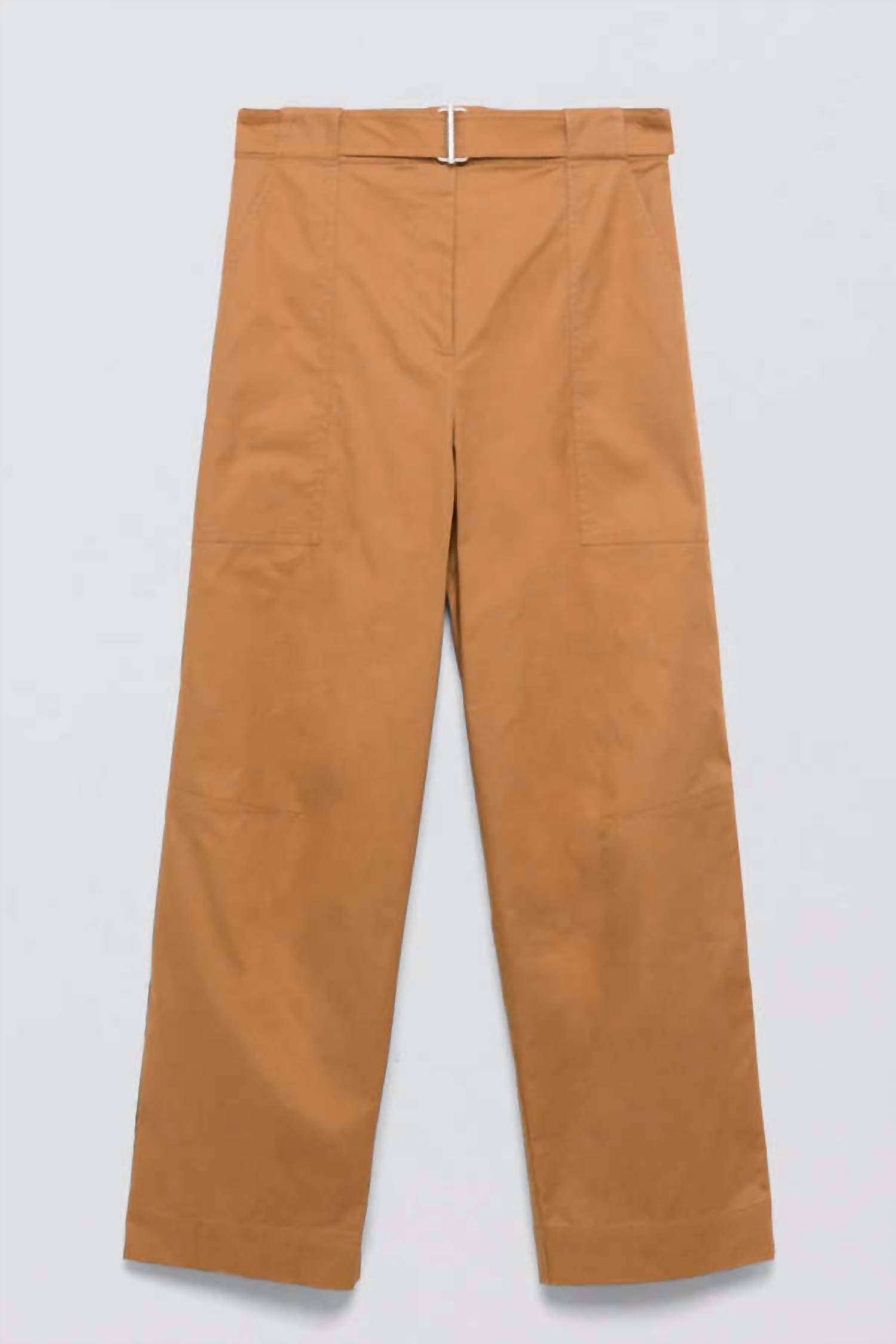 SIMKHAI Jenny Belted Cropped Pants in hickory - women's pants - view 5