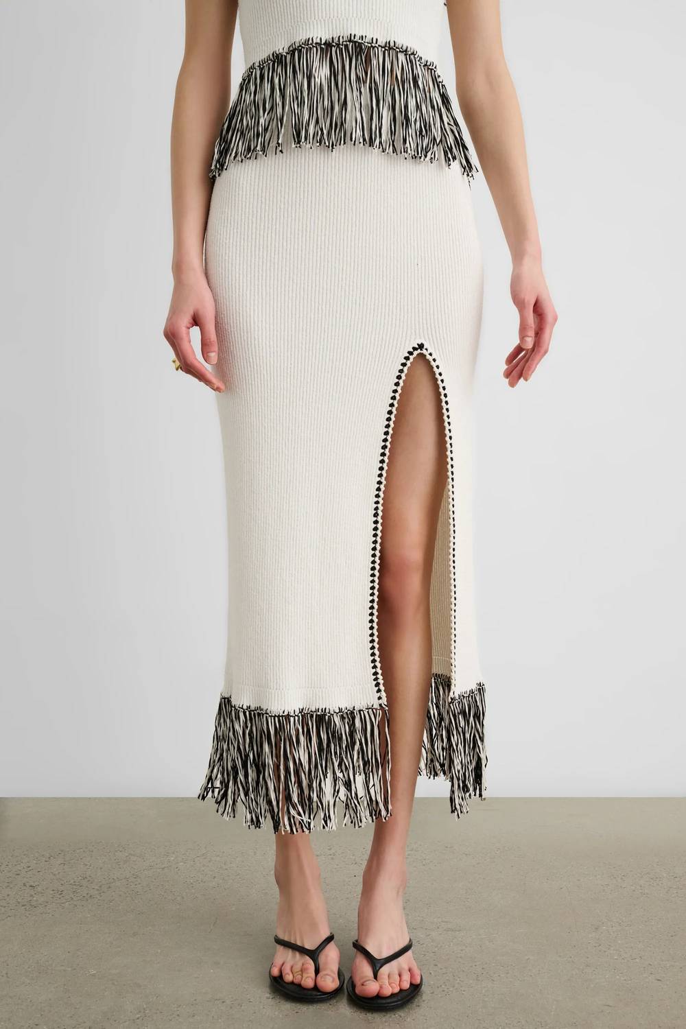 Toccin - Amora Fringe Midi Skirt