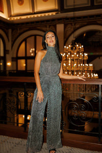 By Together - Sequin Halter Neck Wide Leg Jumpsuit