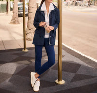 Joseph Ribkoff - Zip-up Hooded Anorak Jacket