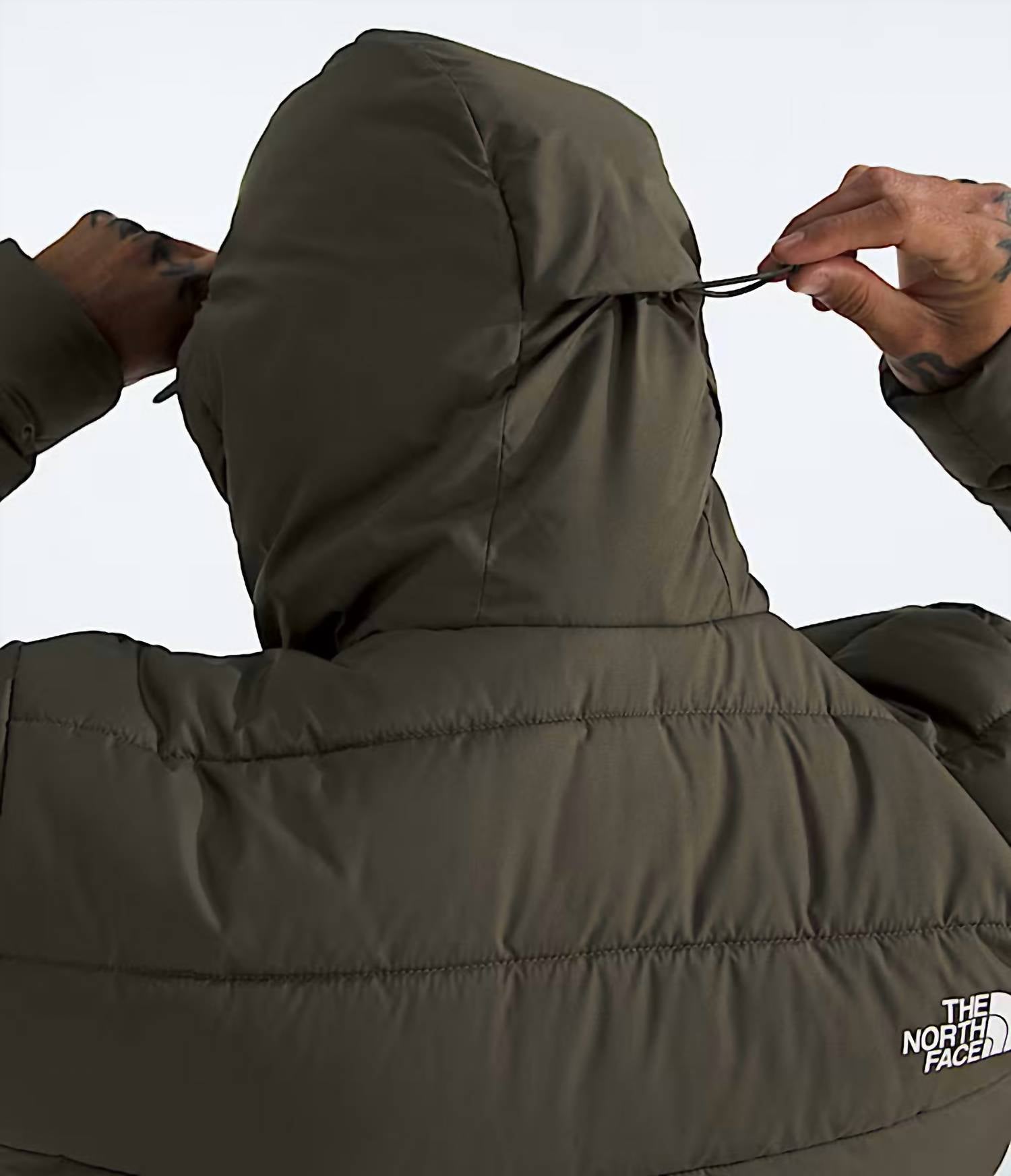 THE NORTH FACE Aconcagua 3 Lined Hoodie in new taupe green - men's jacket - alternate view