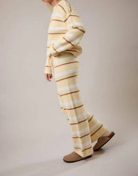 Le Lis - Casual Cool Stripe Sweater Two Piece Set